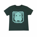 Dark Green - Front - Pokemon Childrens-Kids Bulbasaur Arcade T-Shirt