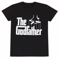 Black - Front - The Godfather Unisex Adult Logo T-Shirt
