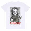 White - Front - Childs Play Unisex Adult Friends Till The End T-Shirt