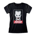 Black - Front - The Joker Womens-Ladies Photograph T-Shirt