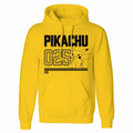 Yellow - Front - Pokemon Unisex Adult Pikachu Line Art Hoodie