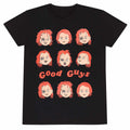 Black - Front - Childs Play Unisex Adult Expressions Of Chucky T-Shirt