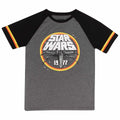 Grey-Black - Front - Star Wars Unisex Adult 1977 Circle T-Shirt