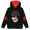 Black-Red - Front - Super Mario Childrens-Kids Pose Hoodie