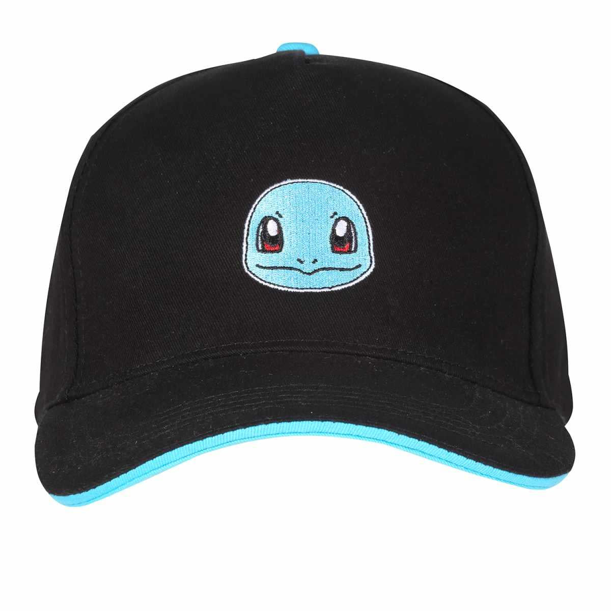 Black - Front - Pokemon Squirtle Badge Baseball Cap