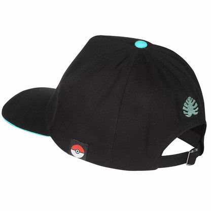 Black - Back - Pokemon Bulbasaur Badge Baseball Cap