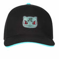 Black - Front - Pokemon Bulbasaur Badge Baseball Cap