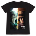Black - Front - Spy x Family Unisex Adult Splitscreen T-Shirt