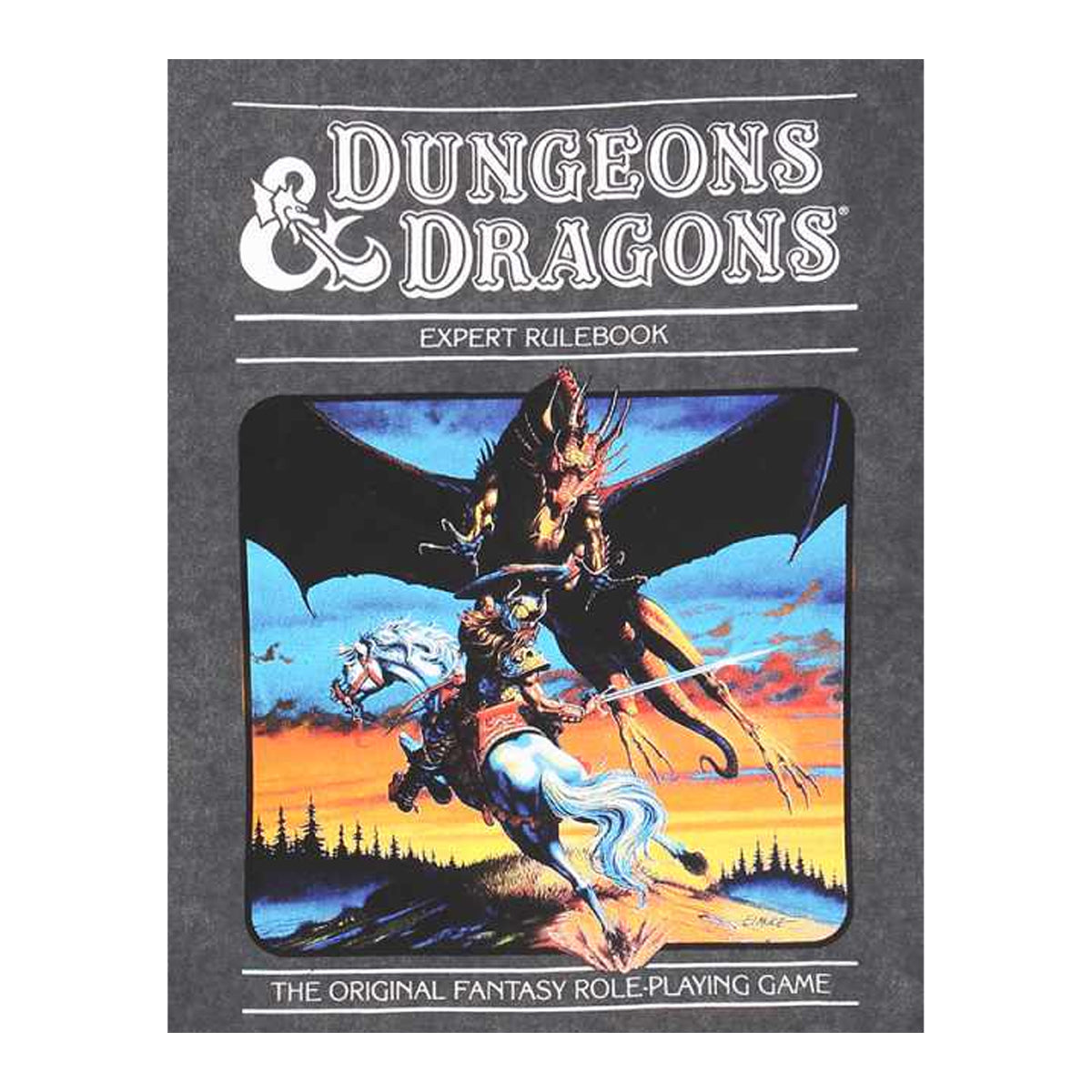 Charcoal - Back - Dungeons & Dragons Unisex Adult Original RPG T-Shirt