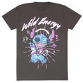 Charcoal - Front - Lilo & Stitch Unisex Adult Wild Energy T-Shirt