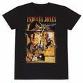 Black - Front - Indiana Jones Unisex Adult Homage T-Shirt