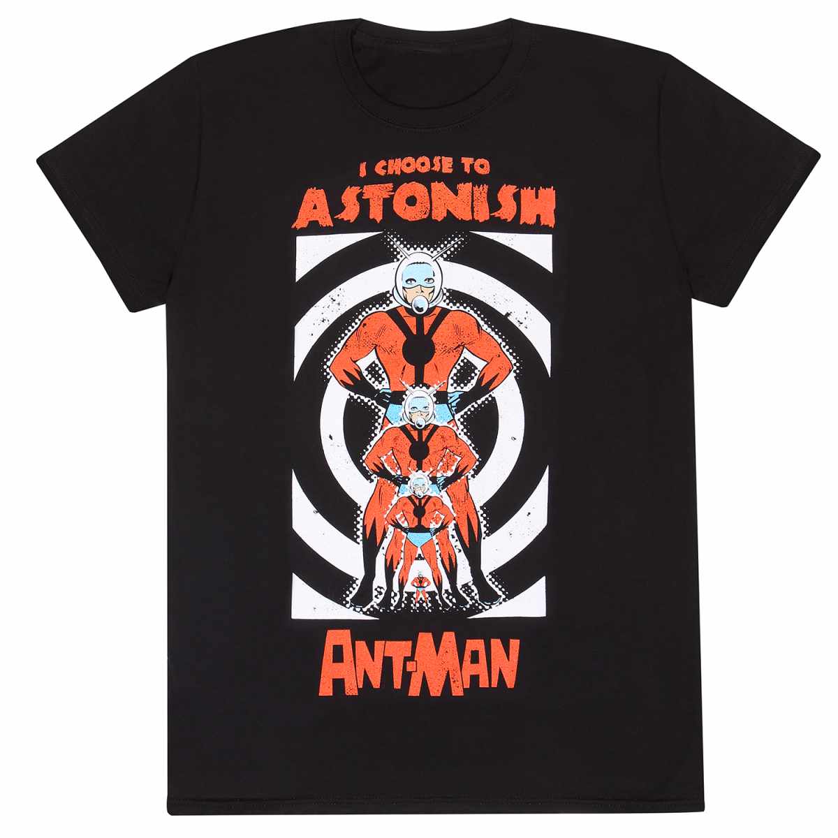 Black - Front - Ant-Man Unisex Adult Astonish T-Shirt