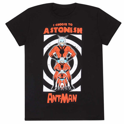Black - Front - Ant-Man Unisex Adult Astonish T-Shirt