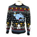 Multicoloured - Front - Aladdin Unisex Adult Knitted Genie Christmas Jumper