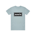 Light Blue - Front - Oasis Unisex Adult Decca Logo T-Shirt