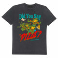 Black - Front - Teenage Mutant Ninja Turtles Unisex Adult Did You Say Pizza T-Shirt