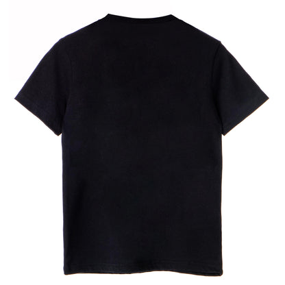 Black - Back - Spider-Man Unisex Adult Hanging Spider Logo T-Shirt
