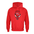 Red - Front - Spider-Man Unisex Adult Crest Pullover Hoodie