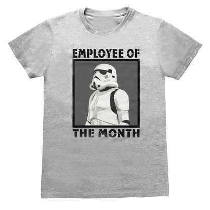 Grey Heather - Front - Star Wars Unisex Adult Employee Of The Month Stormtrooper T-Shirt