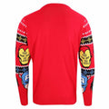 Multicoloured - Back - Marvel Unisex Adult Faces Knitted Sweatshirt