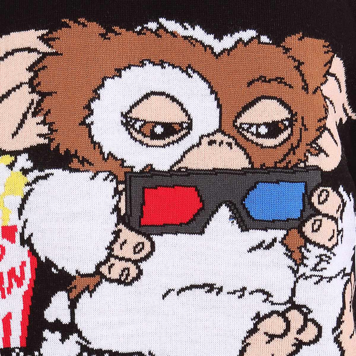 Multicoloured - Side - Gremlins Unisex Adult Gizmo Popcorn Knitted Sweatshirt
