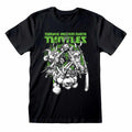 Black - Front - Teenage Mutant Ninja Turtles Unisex Adult Freefall T-Shirt