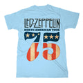 Blue - Front - Led Zeppelin Unisex Adult 1975 North American Tour T-Shirt