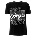 Black - Front - Minor Threat Unisex Adult Xerox T-Shirt