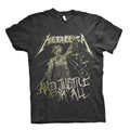 Black - Front - Metallica Unisex Adult And Justice For All Vintage T-Shirt