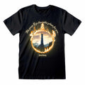 Black - Front - Lord Of The Rings Unisex Adult The Great Eye T-Shirt