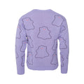 Purple - Back - Pokemon Unisex Adult Ditto Knitted Sweatshirt
