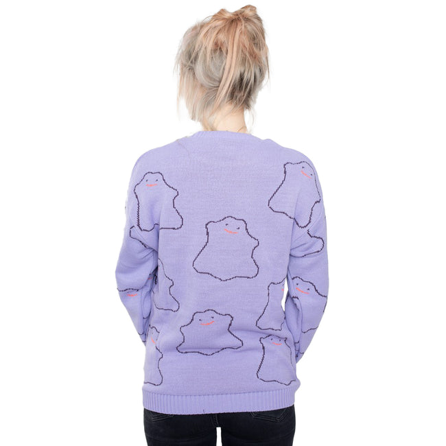 Pokemon Unisex Adult Ditto Knitted Sweatshirt