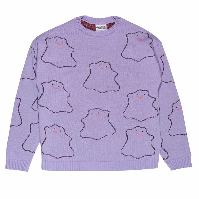 Pokemon Unisex Adult Ditto Knitted Sweatshirt