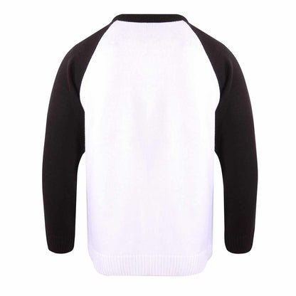 Multicoloured - Back - Stranger Things Unisex Adult Hellfire Club Knitted Sweatshirt