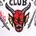 Multicoloured - Side - Stranger Things Unisex Adult Hellfire Club Knitted Sweatshirt
