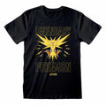 Black - Front - Pokemon Unisex Adult Legendary Zapdos T-Shirt