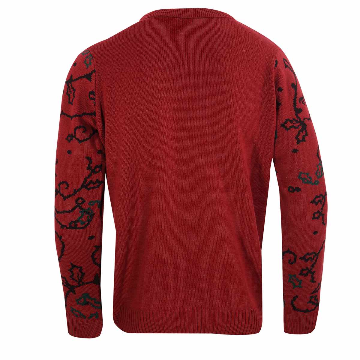 Multicoloured - Back - Nightmare Before Christmas Unisex Adult Jack And Sally Knitted Sweatshirt