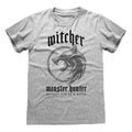 Heather Grey - Front - The Witcher Unisex Adult Monster Hunter T-Shirt