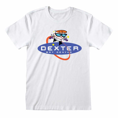 White - Front - Dexters Laboratory Unisex Adult Boy Genius T-Shirt