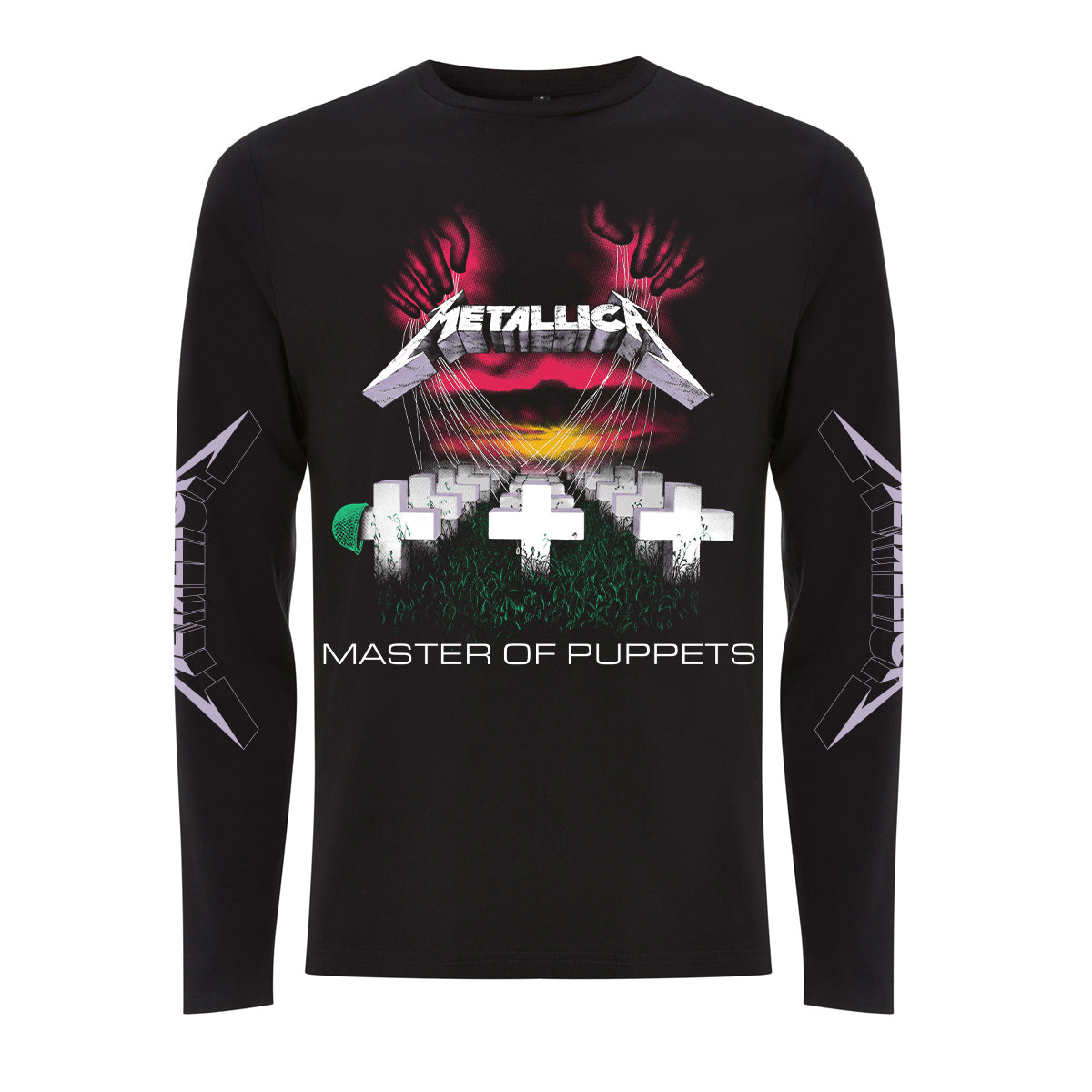 Black - Front - Metallica Unisex Adult Master Of Puppets Long-Sleeved T-Shirt