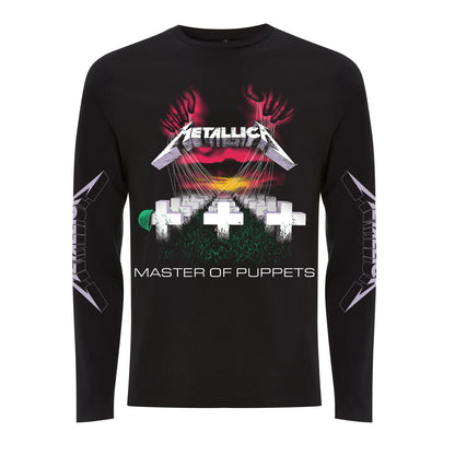 Black - Front - Metallica Unisex Adult Master Of Puppets Long-Sleeved T-Shirt