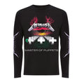 Black - Front - Metallica Unisex Adult Master Of Puppets Long-Sleeved T-Shirt