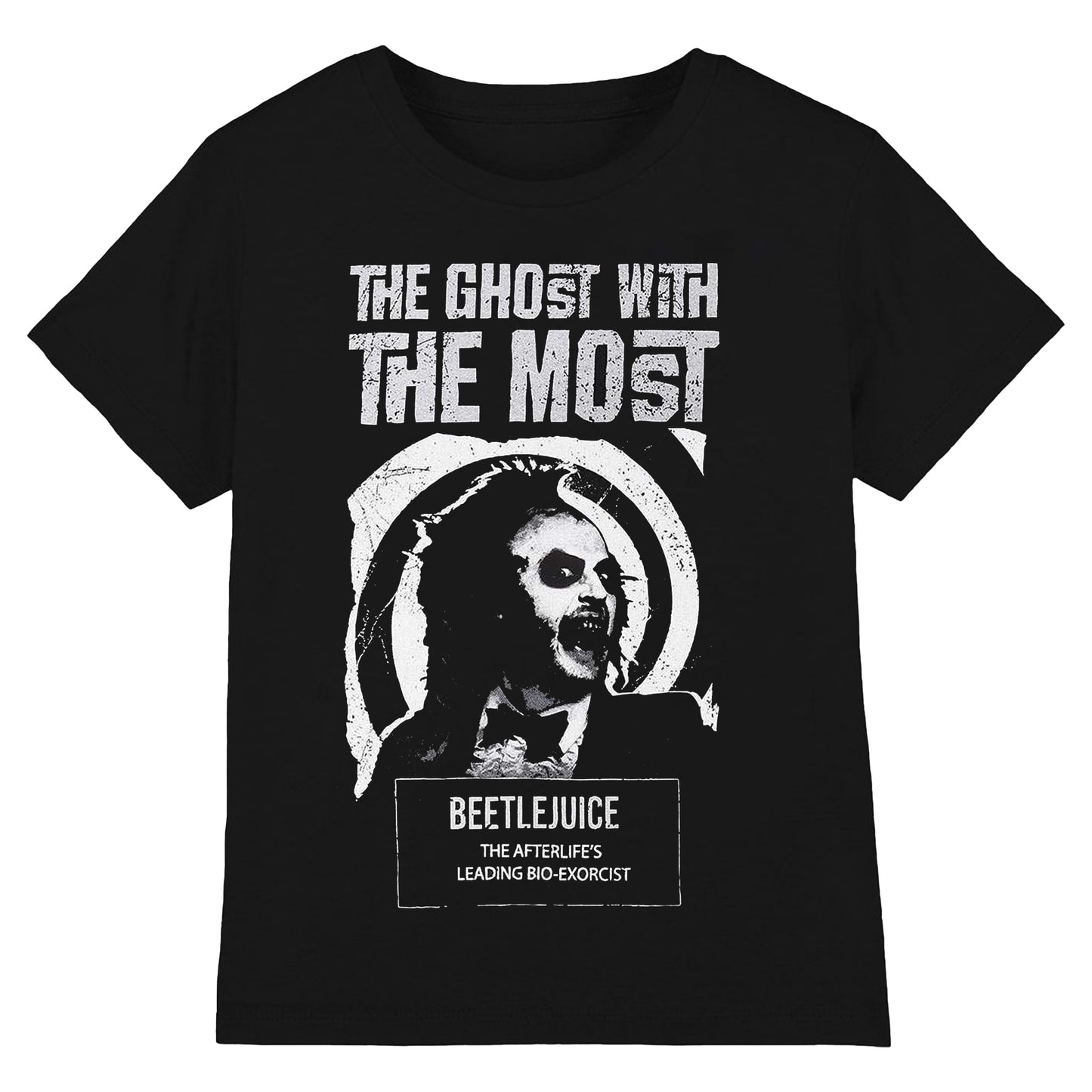 Black - Front - Beetlejuice Unisex Adult Wanted T-Shirt