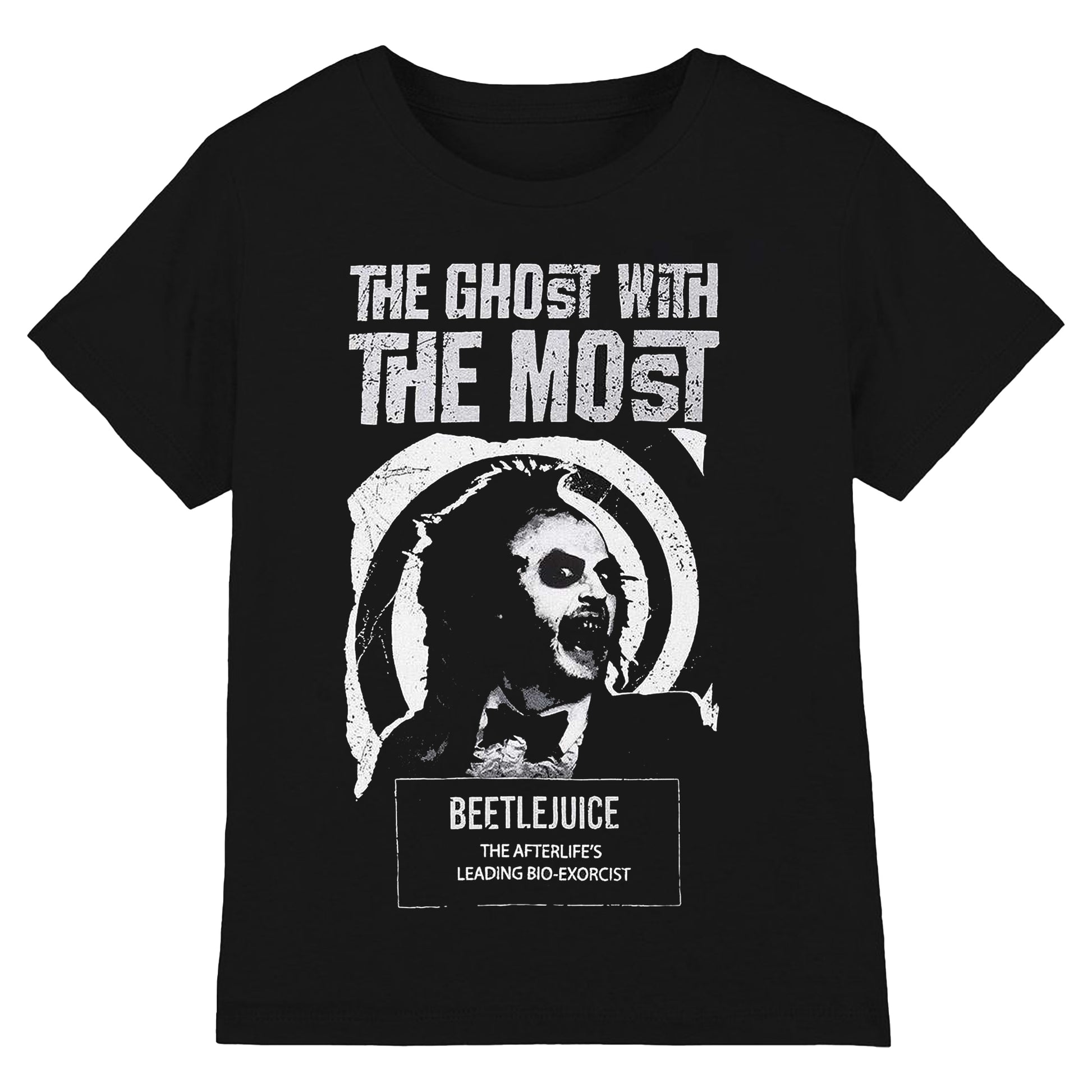 Black - Front - Beetlejuice Unisex Adult Wanted T-Shirt