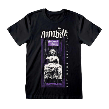 Black - Front - Annabelle Unisex Adult Do Not Open T-Shirt