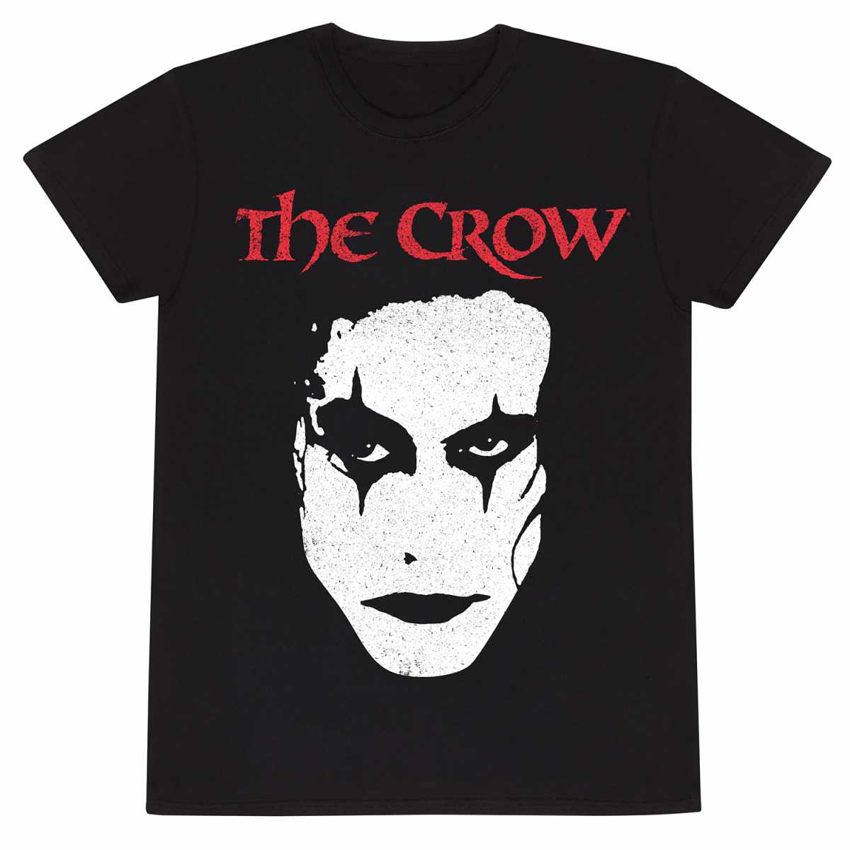 Black - Front - The Crow Unisex Adult Face T-Shirt