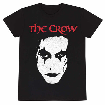 Black - Front - The Crow Unisex Adult Face T-Shirt