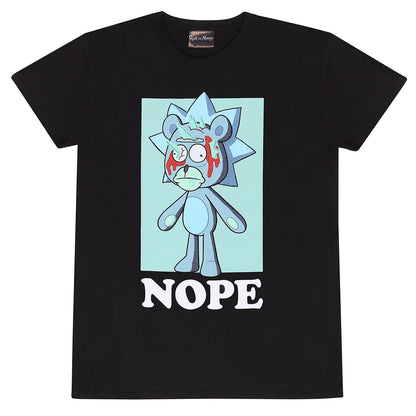 Black - Front - Rick And Morty Unisex Adult Nope T-Shirt