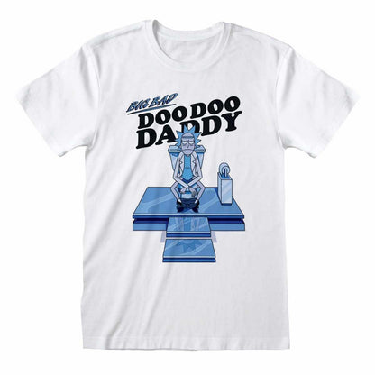 White - Front - Rick And Morty Unisex Adult DooDoo Daddy T-Shirt