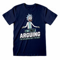 Blue - Front - Rick And Morty Unisex Adult Not Arguing T-Shirt